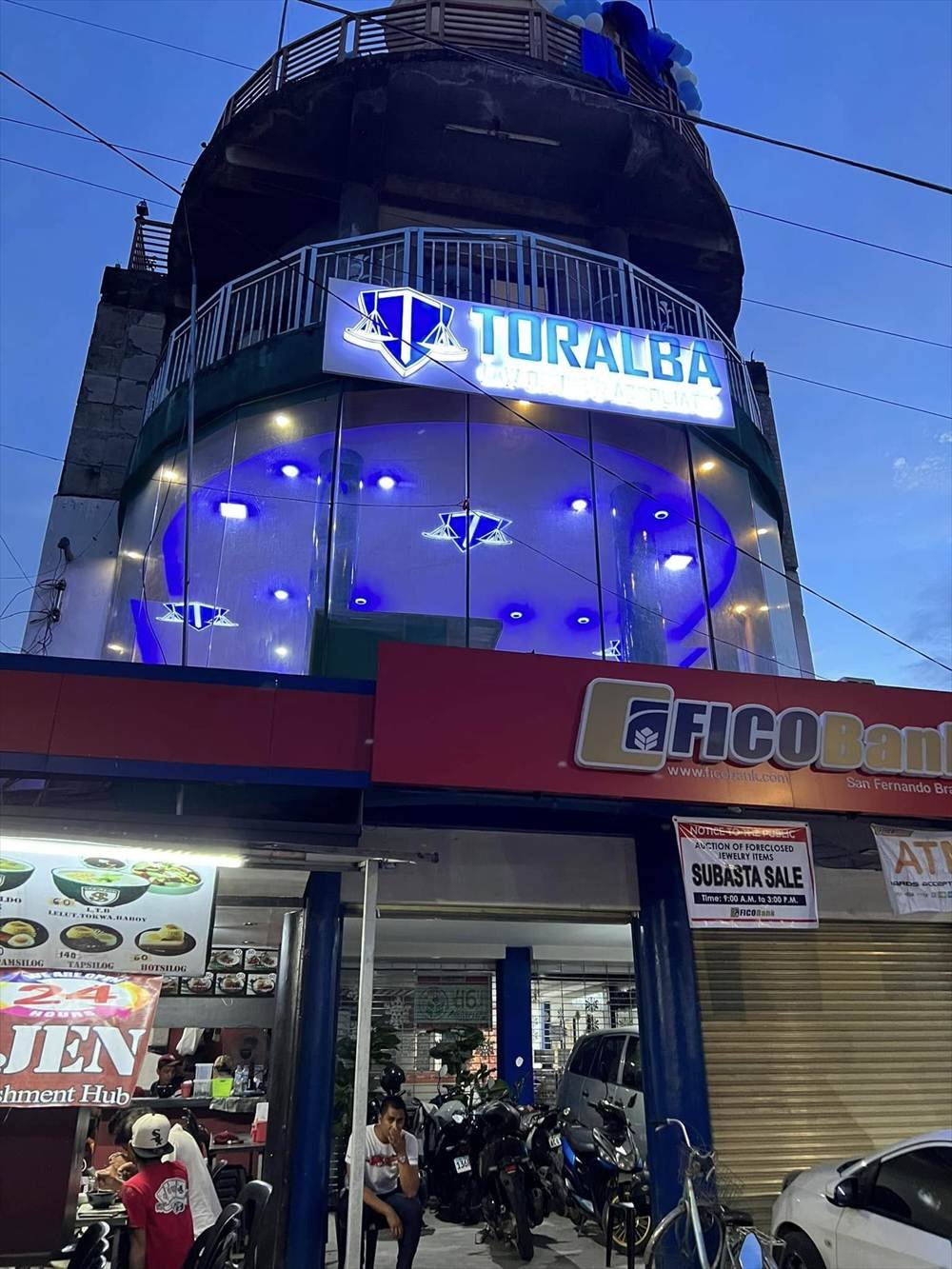 Exterior and signage of the Pampanga office on MacArthur Highway